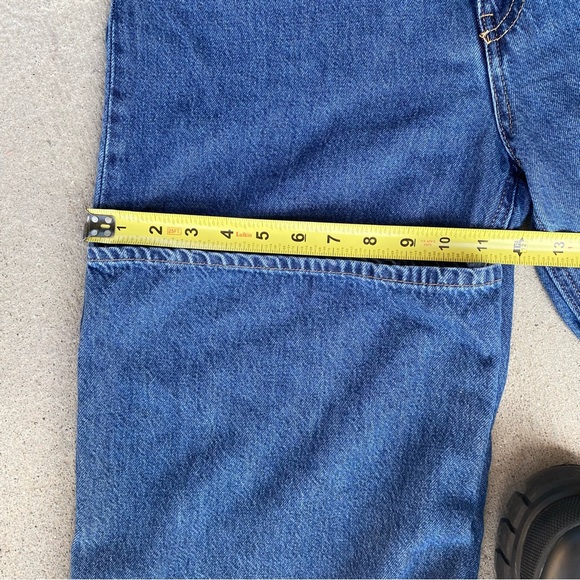 H&M High Rise Baggy Wide Leg Blue Jeans Relaxed Fit Size 10 - Picture 13 of 13